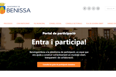 Nuevo portal para fortalecer la participación ciudadana en Benissa