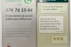 El servei públic de whatsapp es consolida a Alzira amb una mitjana de 2.400 missatges a l’any