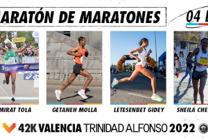 Maratón Valencia anuncia su listado de élite con ambiciosos objetivos deportivos en este 2022