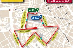 Talls de trànsit aquest diumenge per la celebració de la I Carrera ‘València amb la Seguretat Viària’