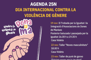 Manises commemora el Dia Internacional per a l’Eliminació de la Violència contra les Dones
