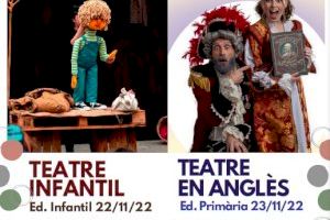 Teatro en valenciano e inglés para escolares campelleros