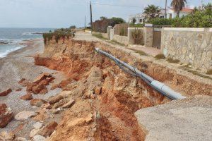 El PP denuncia que el tramo de la Costa Sur de Vinaròs lleva cinco meses derrumbado sin que Costas actúe