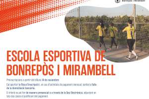 L'Ajuntament de Bonrepòs i Mirambell posa en marxa l'Escola Esportiva
