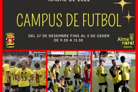 Almenara tendrá una nueva edición del Campus de Fútbol en Navidad