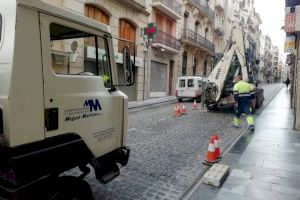En marxa les obres de reparació del paviment de Sant Nicolau i plaça d’Espanya
