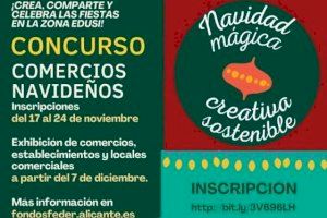 Alicante reactiva el comercio en la zona Edusi con talleres navideños y un concurso con 3.000 euros en premios