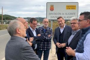 La Diputación proyecta un carril ciclo-peatonal en la  CV-745 entre Xaló y Llíber con una inversión de 388.000 euros