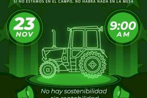 Agricultores de AVA-ASAJA acudirán mañana a Madrid para protestar contra la nueva PAC