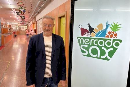 El Ayuntamiento de Sax crea una un logo del mercado de abastos e instala pantallas digitales para modernizar el centro de abastos