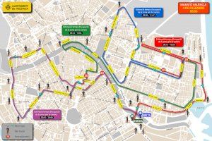 Marató de València: talls de trànsit i alteracions en les línies de l'EMT