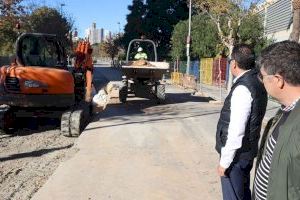 Benidorm implementa nuevos colectores de recogida de pluviales y renueva las conducciones de agua potable en la calle Ciudad Real