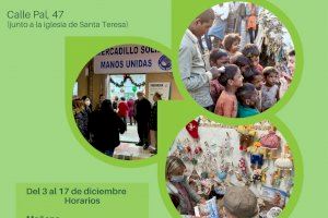 Del 3 al 17 de diciembre, mercadillo solidario de Manos Unidas en El Campello