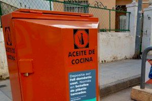 Benicarló impulsa el reciclaje de aceite doméstico e instala 28 contenedores selectivos