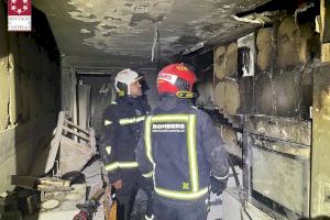 Los bomberos de Castellón intervienen en tres incendios relacionados con estufas