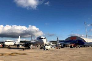 El aeropuerto de Castellón alberga 40 aeronaves al intensificarse la actividad de mantenimiento en temporada invernal