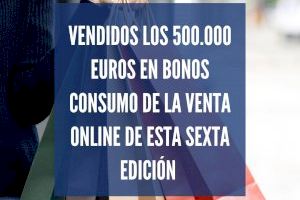 Vendidos los 500.000 euros en bonos consumo de la venta online de esta sexta edición
