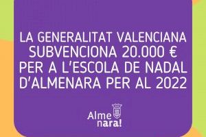 Almenara rep una subvenció de 20.000 euros per a l'Escola de Nadal 2022