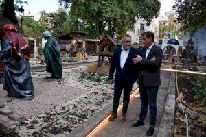 El Betlem municipal de Xàtiva a mida natural tornarà a erigir-se aquest any com a dinamitzador principal del Nadal