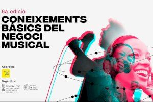 El Institut Valencià de Cultura presenta la sexta edición del curso formativo sobre el negocio musical