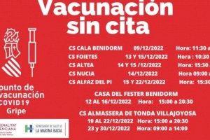 2ª Jornada de Puertas Abiertas del Centro de Salud de l’Alfàs para vacunación gripe-Covid 19