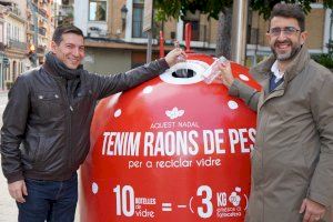 Burjassot tiene ‘razones de peso’ para promover el reciclaje de vidrio en Navidad
