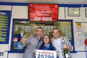 Un quart premi de la Loteria de Nadal deixa 200.000 euros a Oropesa