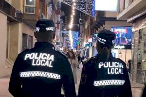 La Policía Local de Burriana refuerza la vigilancia en Navidad con patrullas a pie
