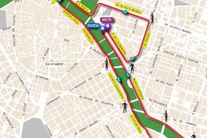 Estos serán los cortes de tráfico durante la 10K del domingo en València
