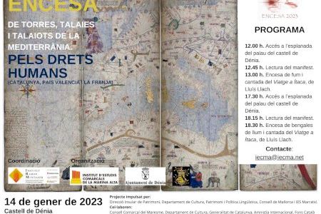 Encesa de Torres, Talaies i Talaiots de la Mediterrània. Pels Drets Humans 2023