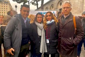 La alcaldesa de Orihuela defiende el mantenimiento del trasvase Tajo-Segura en la concentración de Madrid