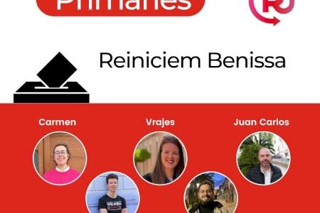 Cinc aspirants es presenten a les primàries de Reiniciem Benissa