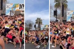 VIDEO | Accidentat inici de carrera sense incidents ressenyables en la 10K de València