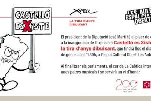 La Diputación de Castellón organiza una exposición del dibujante Xipell con motivo del bicentenario