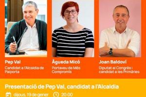 Compromís per Paiporta presenta aquest dijous al seu candidat a l'alcaldia, Pep Val