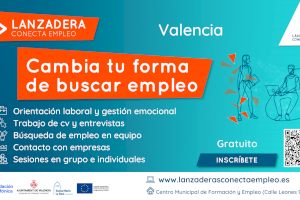 Últimos días para que personas en desempleo de València se apunten a la Lanzadera Conecta Empleo