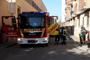 Incendi en un tercer pis del carrer Santo Domingo Savio de Borriana