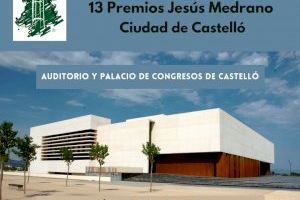 El Auditorio de Castelló acogerá el sábado 4 de febrero la gala de entrega de los XIII Premios Jesús Medrano-Ciudad de Castelló