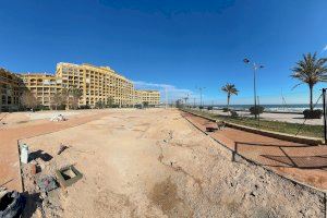 Alboraia inicia la construcció d'un nou parc infantil i d'una pista de petanca en Port Saplaya