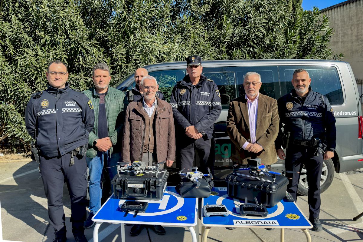 La Policía Local de Alboraya presenta dos nuevos drones para mejorar la vigilancia