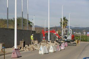 Remodelación de la acera del camí Rotgeres junto al campo municipal de futbol
