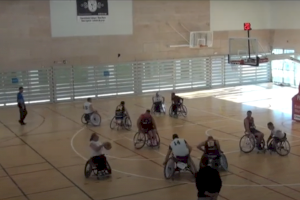 Partido de 2ª división nacional de baloncesto en silla de ruedas CEM.AFANIAD-PETRAHER VALENCIA