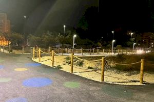 Alicante ilumina los pasos peatonales del futuro Parque Central y ultima una segunda fase con más farolas