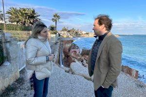 Barrachina afirma que “el PP invertirà en la regeneració de la costa de Vinaròs enfront de l'erosió i amenaces d'enderrocament del PSOE”