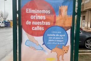 Buñol pone en marcha una campaña de concienciación sobre los orines de los perros