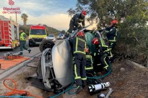Brutal accident en la carretera de l'Alcora a Onda deixa dos ferits greus