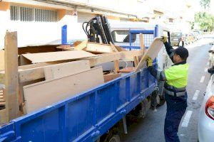 El servicio de retirada de muebles y trastos de Paiporta recoge más de 140 toneladas en el año