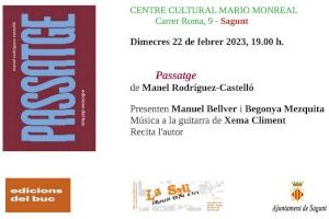 Dimecres que ve 22 de febrer al Centre Cultural Mario Monreal acull la presentación del llibre Passatge