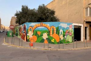 Un mural da visibilidad a la Feria Agrícola de Nules en su 75 aniversario