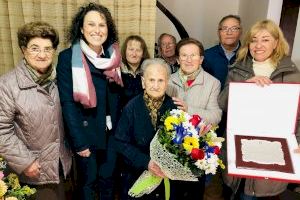Julia Paricio cumple 100 años en Almassora